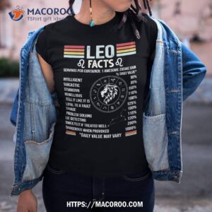 Retro Leo Zodiac Sign Astrology July August Birthday Leo Shirt