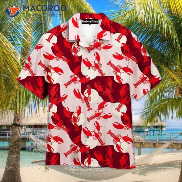 Retro Lobster-red Hawaiian Shirts