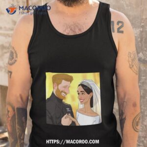 retro meghan and harry cartoon arshirt tank top