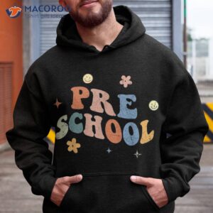 retro preschool teacher funny back to school gift shirt hoodie