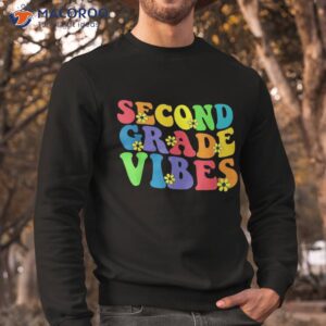 retro second 2nd grade vibes back to school teacher boy girl shirt sweatshirt