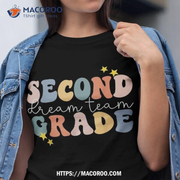 Retro Second Grade Dream Team Back To School 2nd Grade Kids Shirt