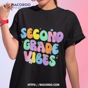 retro second grade vibes back to school teacher students shirt tshirt 1