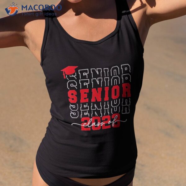 Retro Senior 2023 Back To School Class Of Graduation Shirt