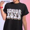 Retro Senior 2023 Back To School Class Of Graduation Shirt