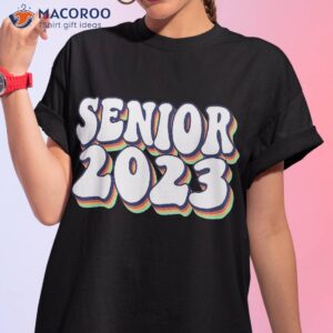 Retro Senior 2023 Back To School Class Of Graduation Shirt