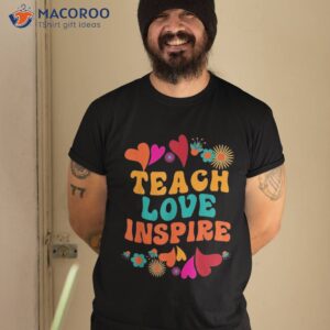 Retro Teach Love Inspire Back To School Teachers Shirt