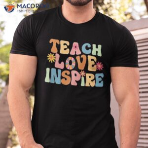 Retro Teach Love Inspire Back To School Teachers Shirt