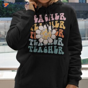 retro teacher daisy colorful inspirational back to school shirt hoodie