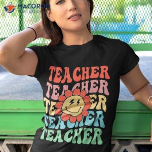 retro teacher inspirational smile colorful eletary school shirt tshirt 1