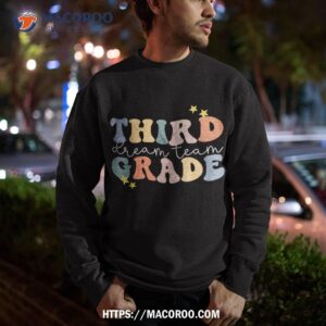 retro third grade dream team back to school 3rd grade kids shirt sweatshirt