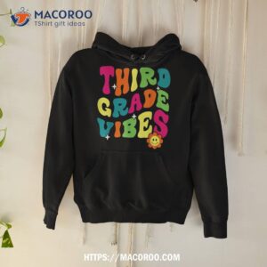 retro third grade vibes back to school 3rd grade teacher kid shirt hoodie