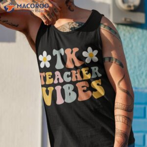 retro tk teacher vibes colorful back to school shirt tank top 1