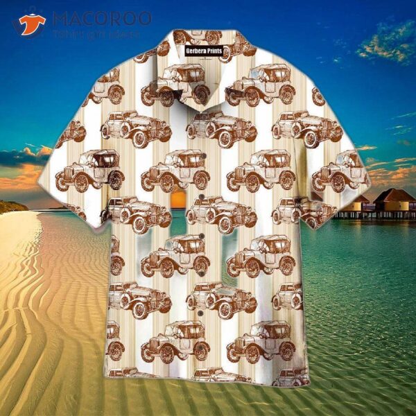 Retro Tropical Yellow Hawaiian Car Shirts