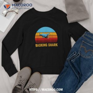 retro vintage style sunset basking shark shirt sweatshirt