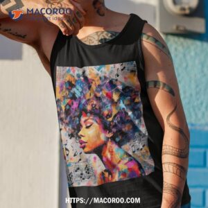 rhythm revival urban melodies in pop street art black woman shirt tank top 1