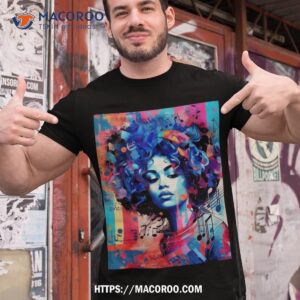 rhythm revival urban melodies in pop street art black woman shirt tshirt 1 1