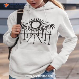 road under palm trees summer beach vacation tee shirt hoodie 3