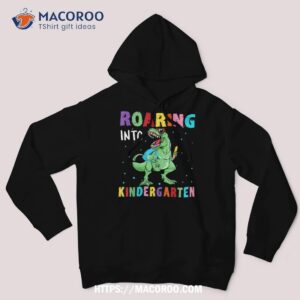 Roaring Kindergarten Cool Dinosaur Back To School Kids Boys Shirt