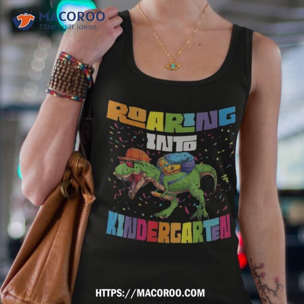 Roaring Kindergarten Dinosaur T Rex Back To School Boys Shirt