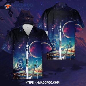 Rocket Lab Electron Launching Tropics In 2023 Hawaiian Shirt