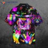 Rolling With My Homies In Rainbow Neon Hawaiian Shirts While Bowling.