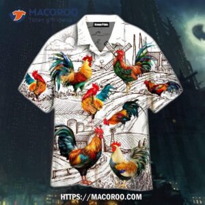 Rooster Cattle Farming Summer Hawaiian Shirt