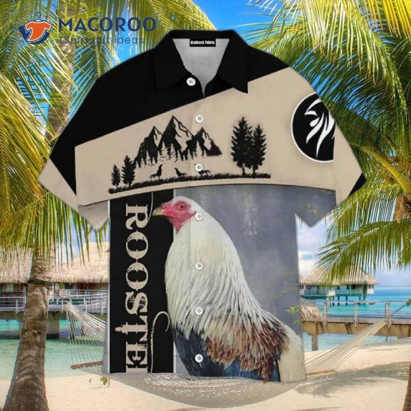 Rooster Chicken Farm Hawaiian-style Shirts