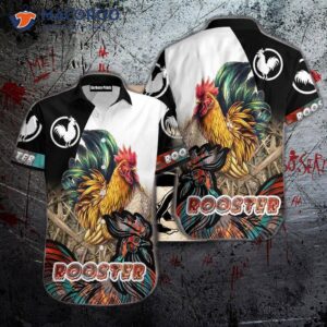 rooster chicken hawaiian shirt 1