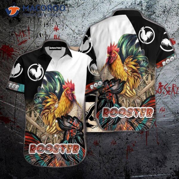 Rooster-chicken Hawaiian Shirt