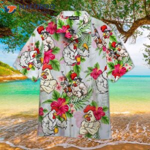 Rooster Fighter Colorful Hawaiian Shirts