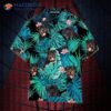 Rottweiler Hibiscus Tropical Blue Hawaiian Shirts