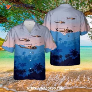 Royal Canadian Air Force Bell Ch-135 Twin Huey (212) 424 Tiger Squadron (rescue Squadron) Hawaiian Shirt