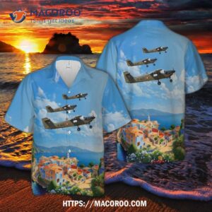 Royal Danish Air Force Saab T-17 Supporter (t-417) Hawaiian Shirt