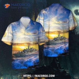 Royal Navy Hms Monmouth (f235) Hawaiian Shirt