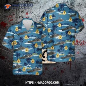 Royal Navy Hms Monmouth (f235) Hawaiian Shirt