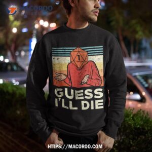 rpg gamer 1 guess ill die retro boys kids youth shirt sweatshirt