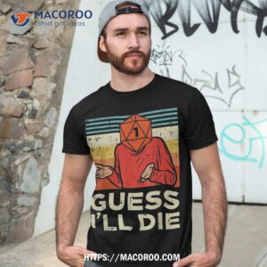 Rpg Gamer 1 Guess Ill Die Retro Boys Kids Youth Shirt