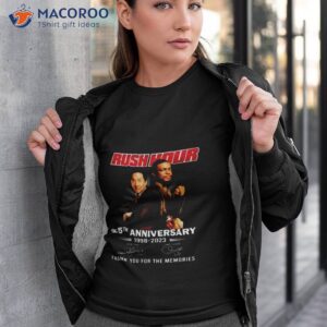 Rush Hour 25th Anniversary 1998 2023 Thank You For The Memories Signatures Shirt
