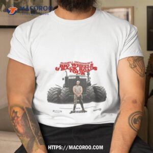 russell dickerson big wheels and back roads tour 2023 shirt tshirt