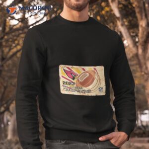 rusty metal arizona cardinals 2023 ifaf americas championship nfl logo shirt sweatshirt