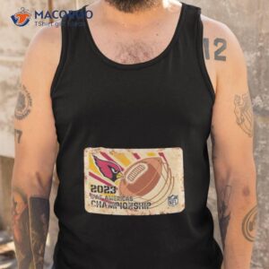 rusty metal arizona cardinals 2023 ifaf americas championship nfl logo shirt tank top