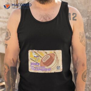 rusty metal minnesota vikings 2023 ifaf americas championship nfl logo shirt tank top