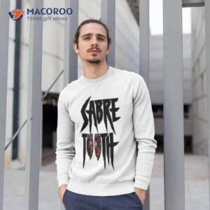 sabretooth black text marvel shirt sweatshirt 1