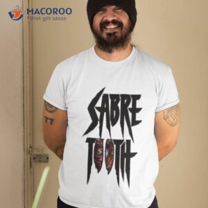 Sabretooth Black Text Marvel Shirt