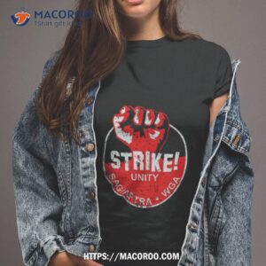 sag aftra writer s guild on strike shirt tshirt 2
