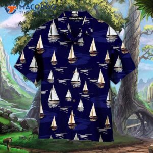 Sailing And Surfing In The Ocean Blue Hawaiian Shirts