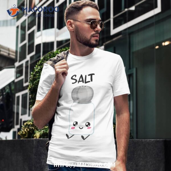 Salt Halloween Costume & Pepper Matching Couple His Her Shirt, Halloween Gifts For Coworkers