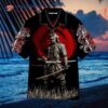 Samurai Tattooed Black Hawaiian Shirts