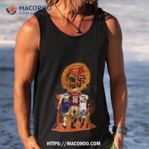 san francisco 49ers giants and golden state warriors halloween signatures 2023 shirt tank top